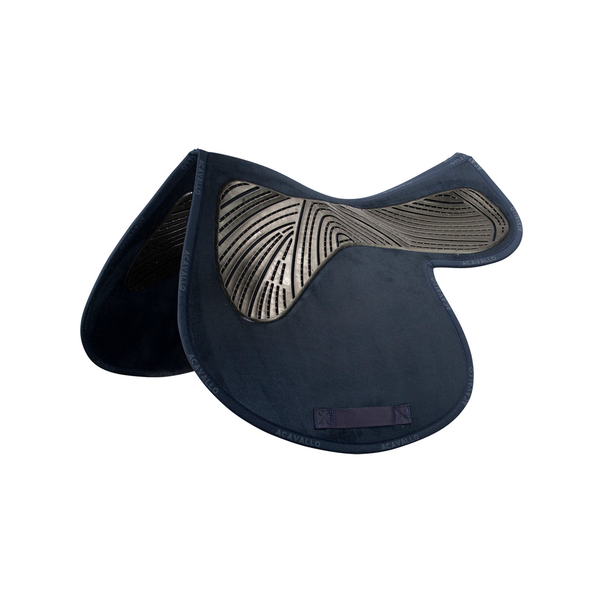Acavallo Twin Sided Jumping Numnah Saddle Pad Gel Classic #colour_blue