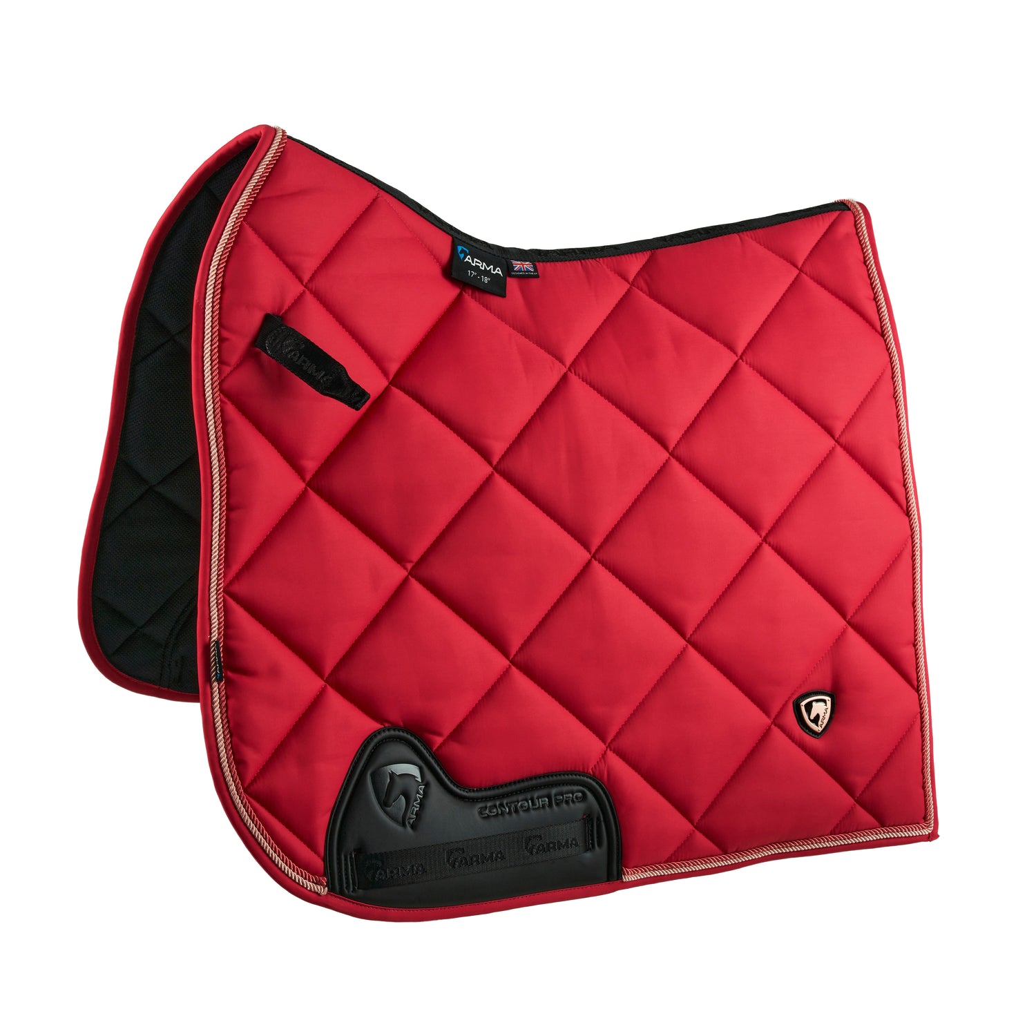 Shires ARMA Classic Dressage Saddlecloth #colour_coral
