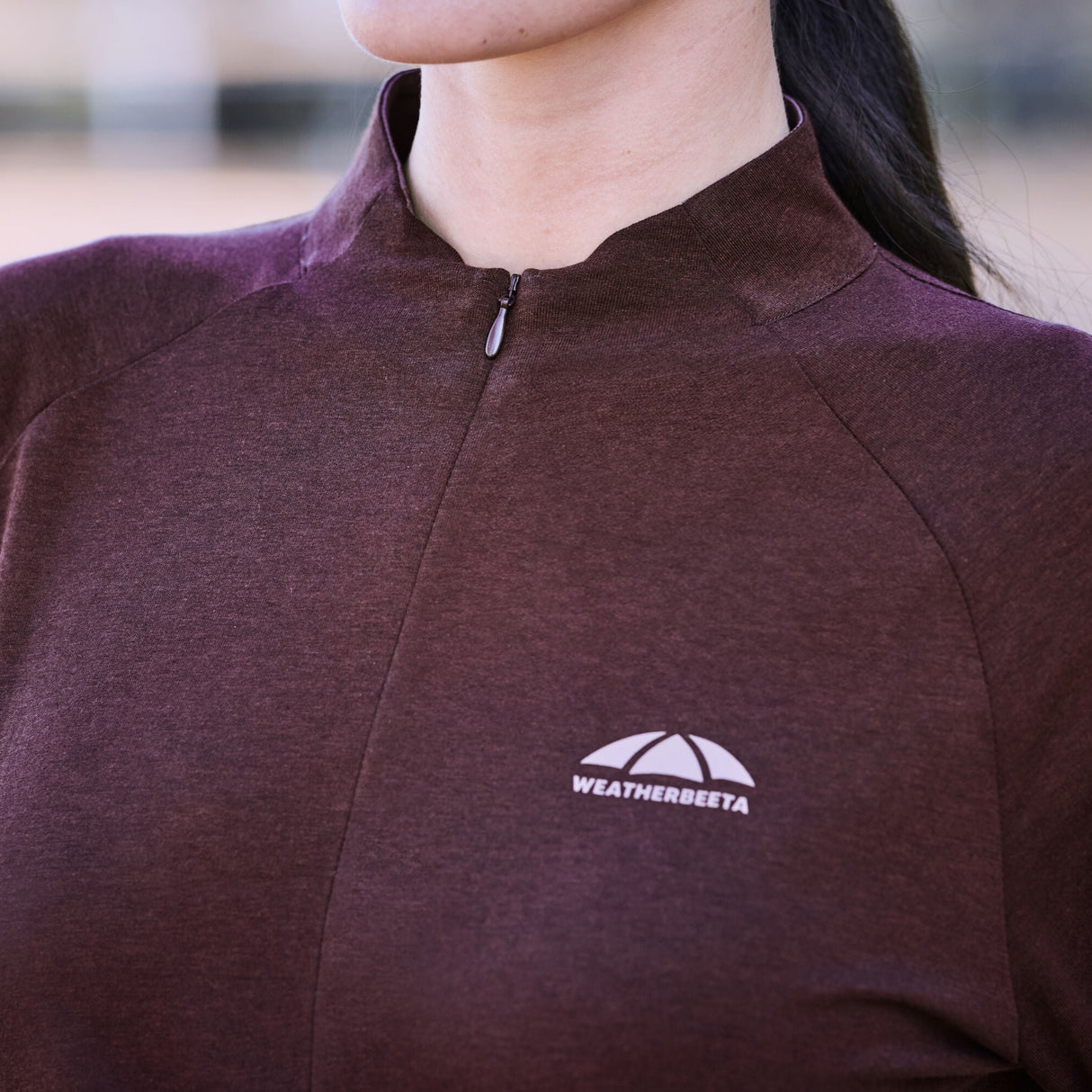 Weatherbeeta Ladies Bamboo Long Sleeve Performance Base Layer #colour_mulberry