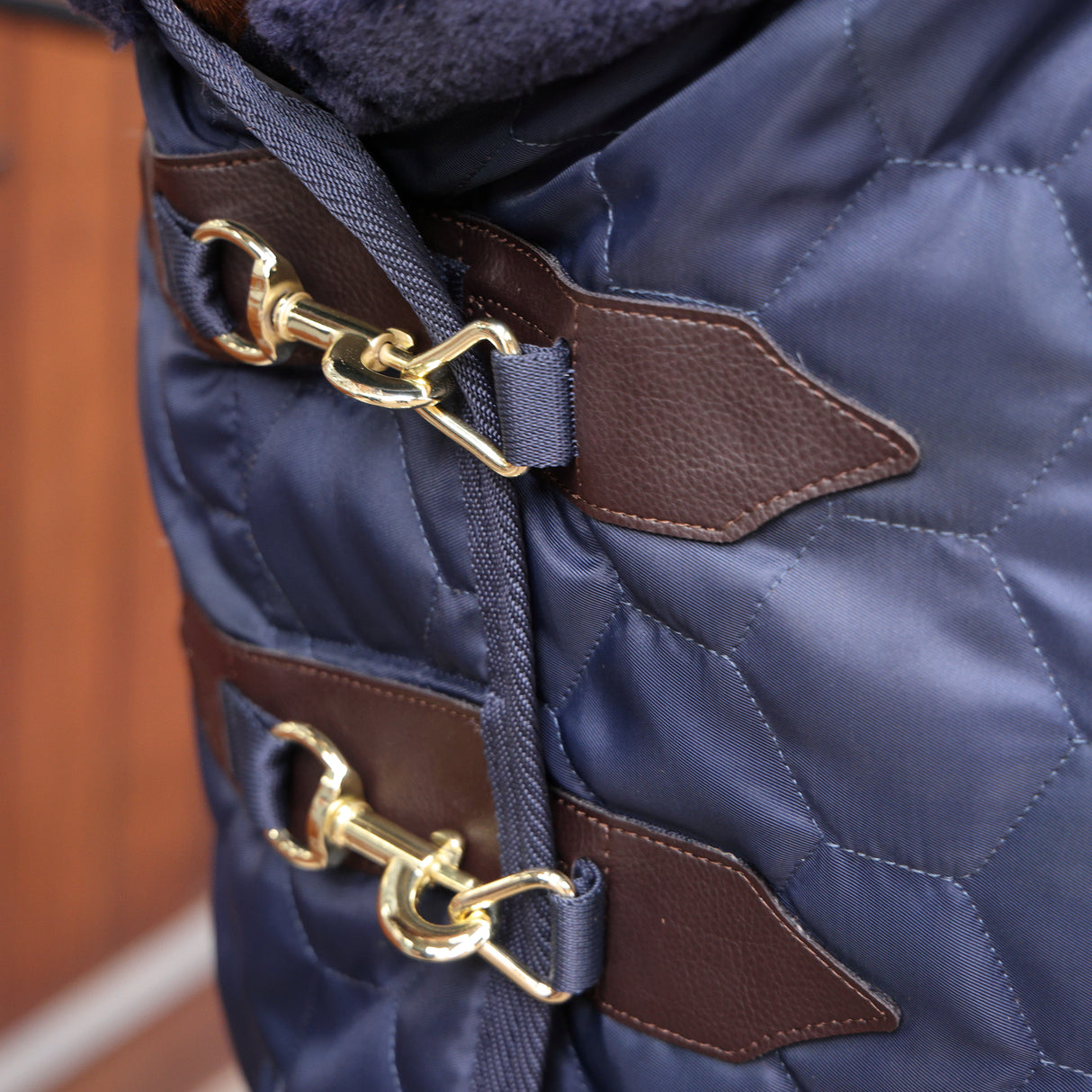 Shires Deluxe Quilted Rug #colour_navy