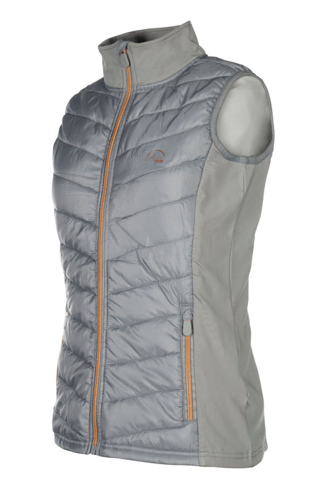 HKM Women's Jersey/Nylon Vest -Basel- Style #colour_grey-rose-gold