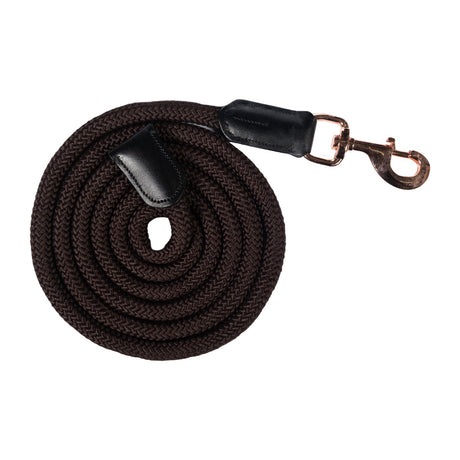 HKM Snap Hook Lead Rope -Rosegold Glamour- #colour_brown-rose-gold
