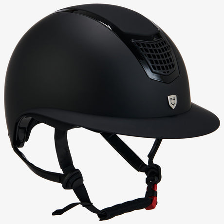 Equestro Ultra-Light Helmet In Resistant Matte Plastic #colour_black