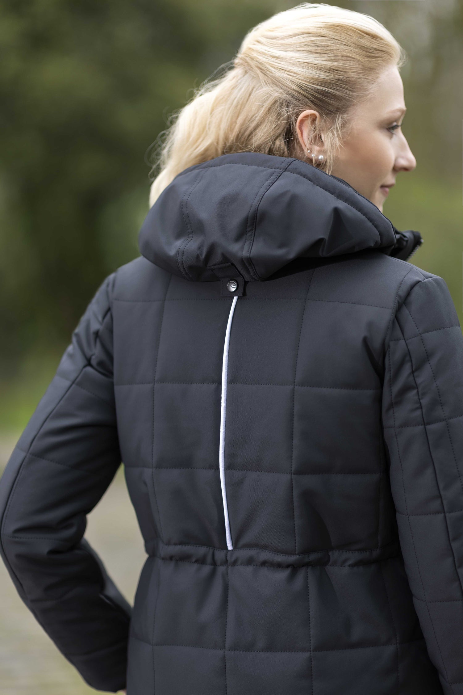 HKM Coat -Honey- With Powerbank #colour_black