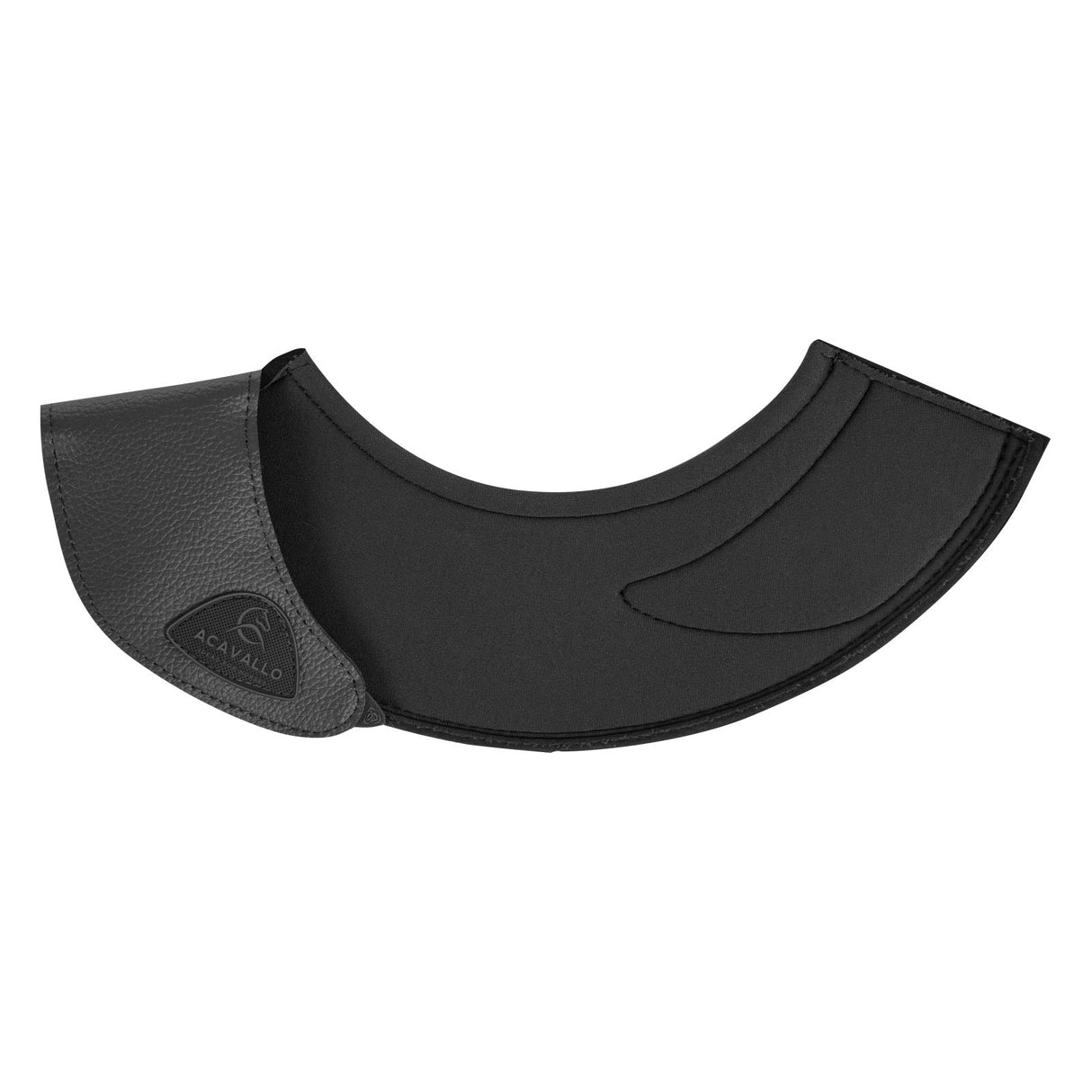 Acavallo Bell Boots Eco-Leather & Hook-And-Loop Closure #colour_black