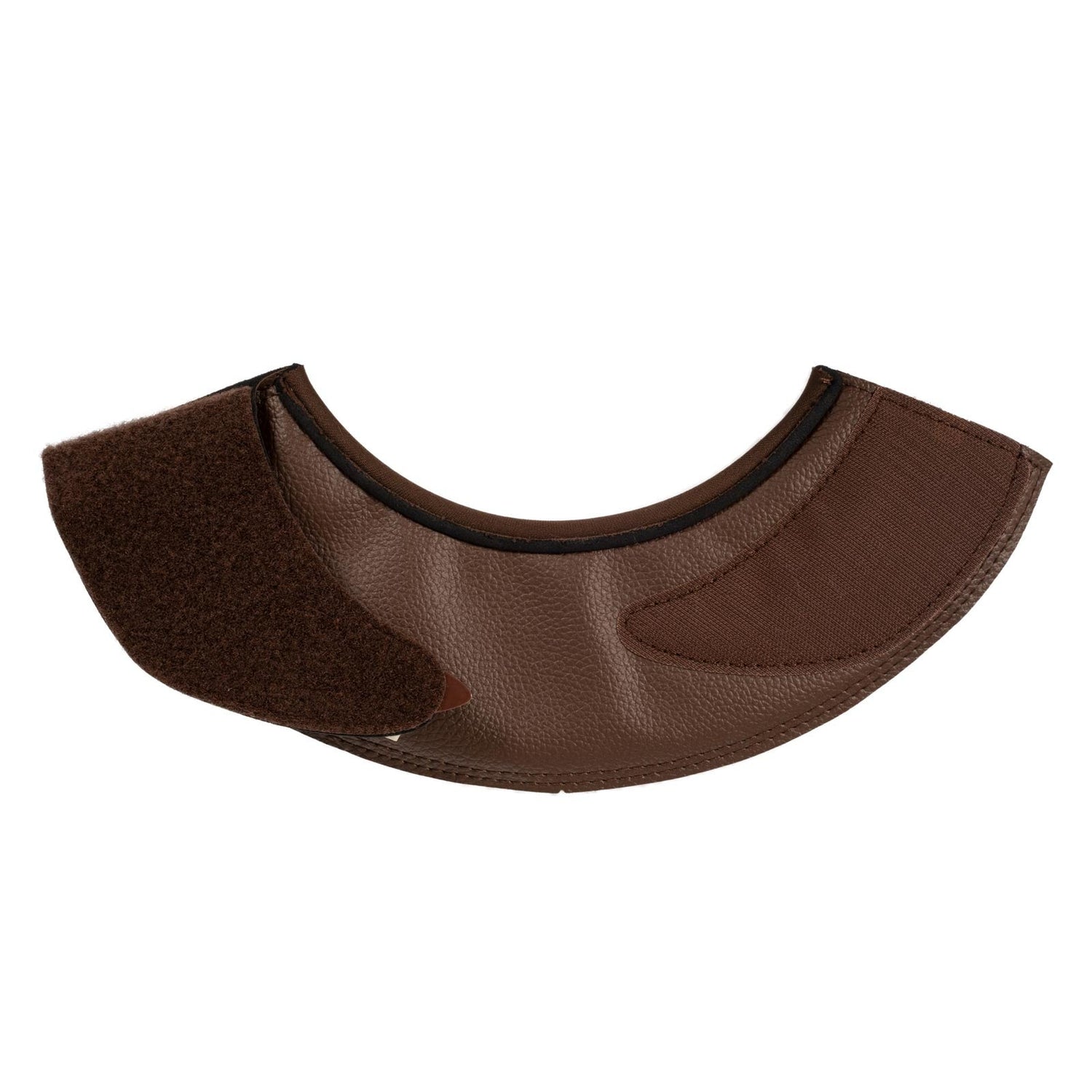 Acavallo Bell Boots Eco-Leather & Hook-And-Loop Closure #colour_brown