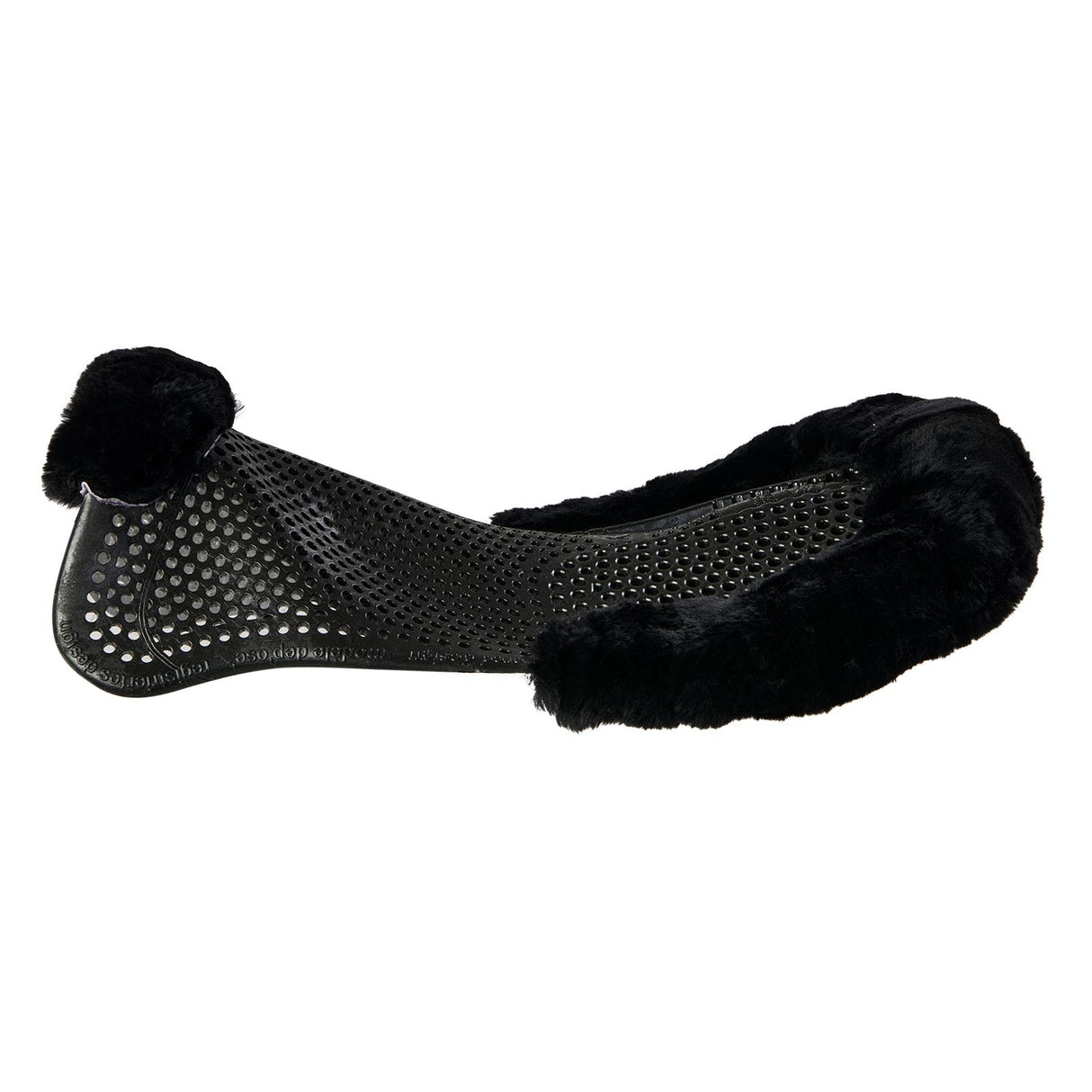 Acavallo Gel Ns-S Classic-S Cut-Out Rear Riser #colour_black-black