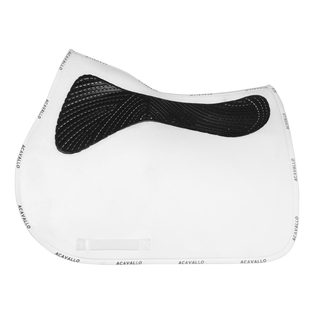Acavallo Twin Sided Classic Gel Dressage Pad With Rope #colour_white