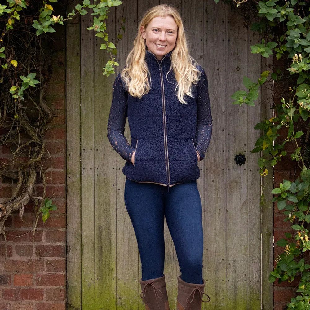 Hy Equestrian Elevate Style Denim Breeches #colour_dark-blue
