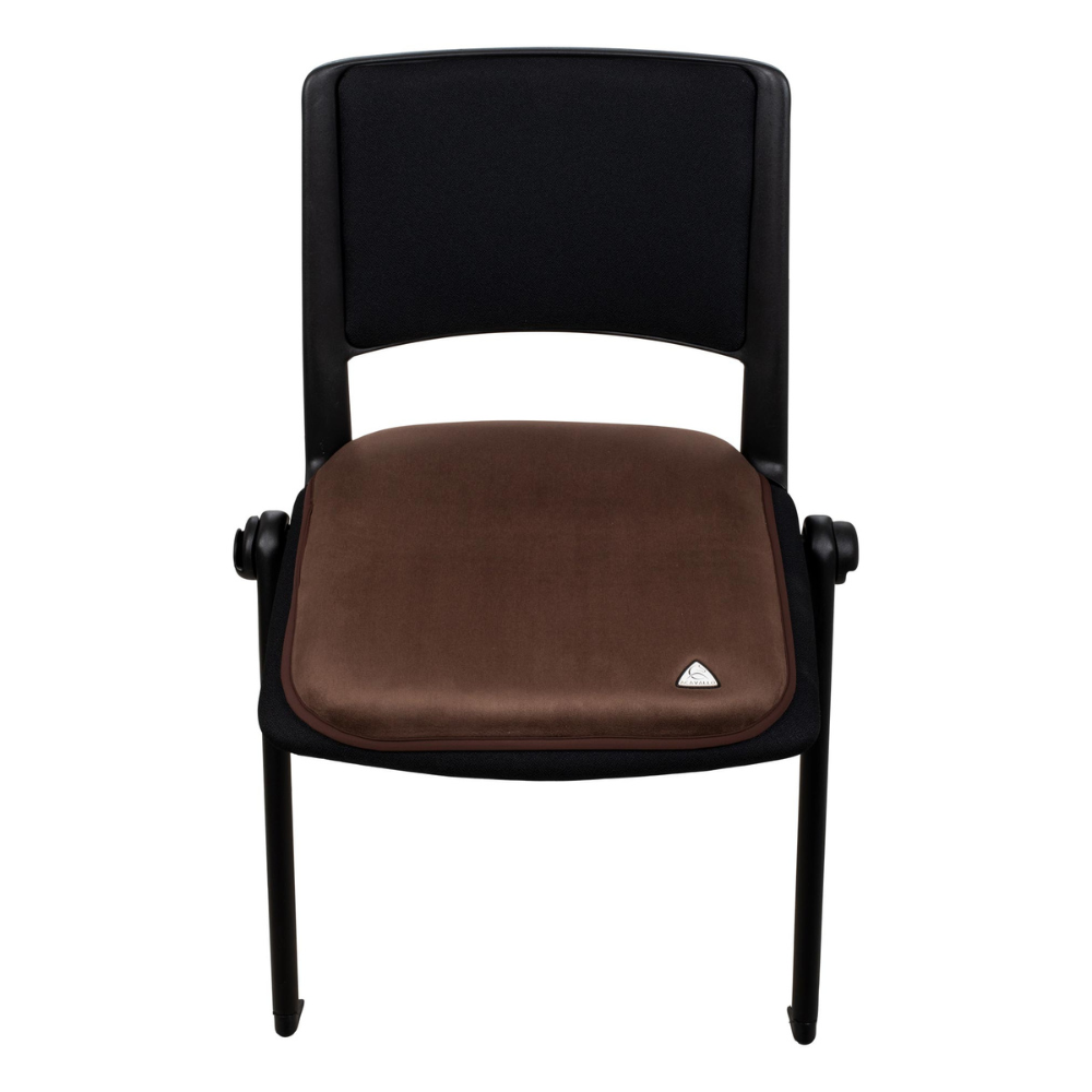Acavallo Chair Seat Saver Classic Gel Suede #colour_brown
