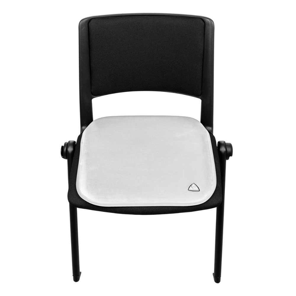 Acavallo Chair Seat Saver Classic Gel Suede #colour_white