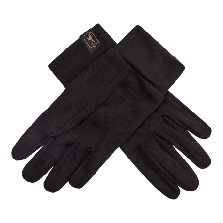 Deerhunter Unisex Quinn Merino Gloves #colour_black-oak