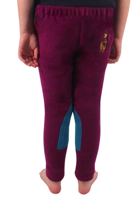 Hy Equestrian Thelwell Collection Pony Friends Pantalon d'équitation en polaire pour tout-petits