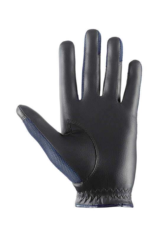 Uvex Sumair Glamour Riding Gloves #colour_black-blue