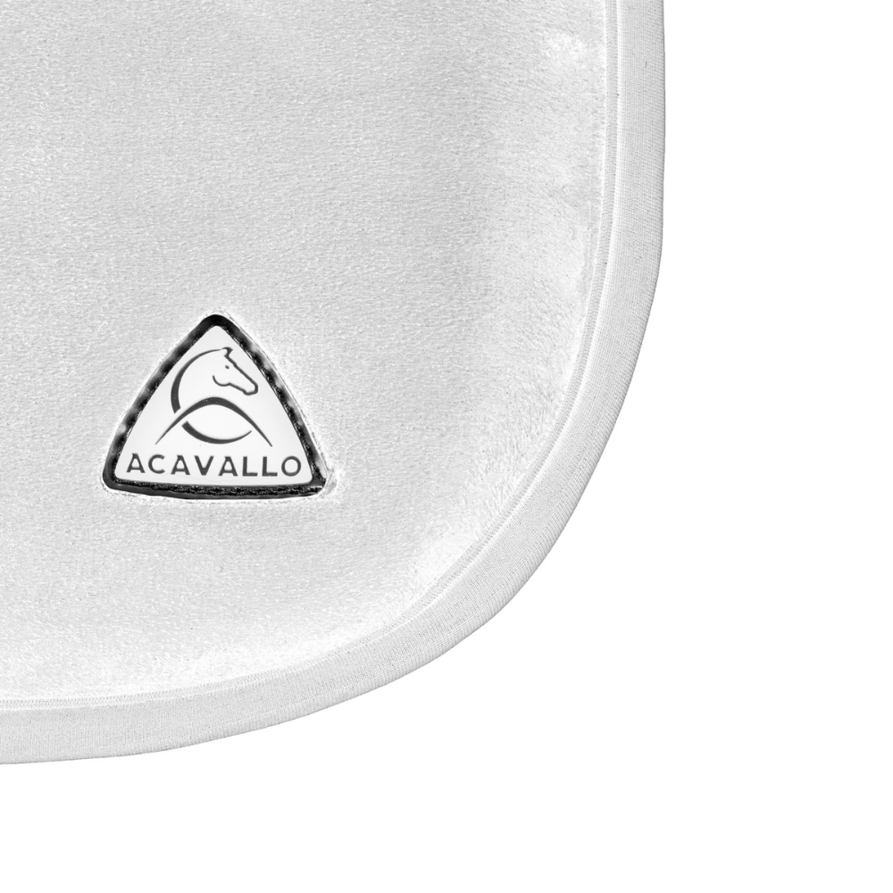 Acavallo Chair Seat Saver Classic Gel Suede #colour_white