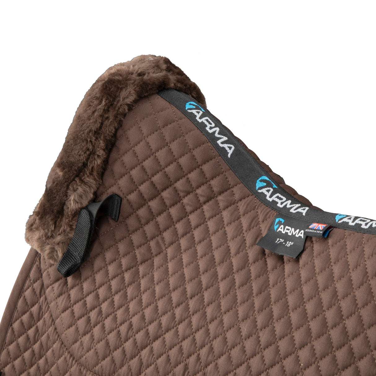 Shires Performance Supafleece Saddlecloth #colour_brown