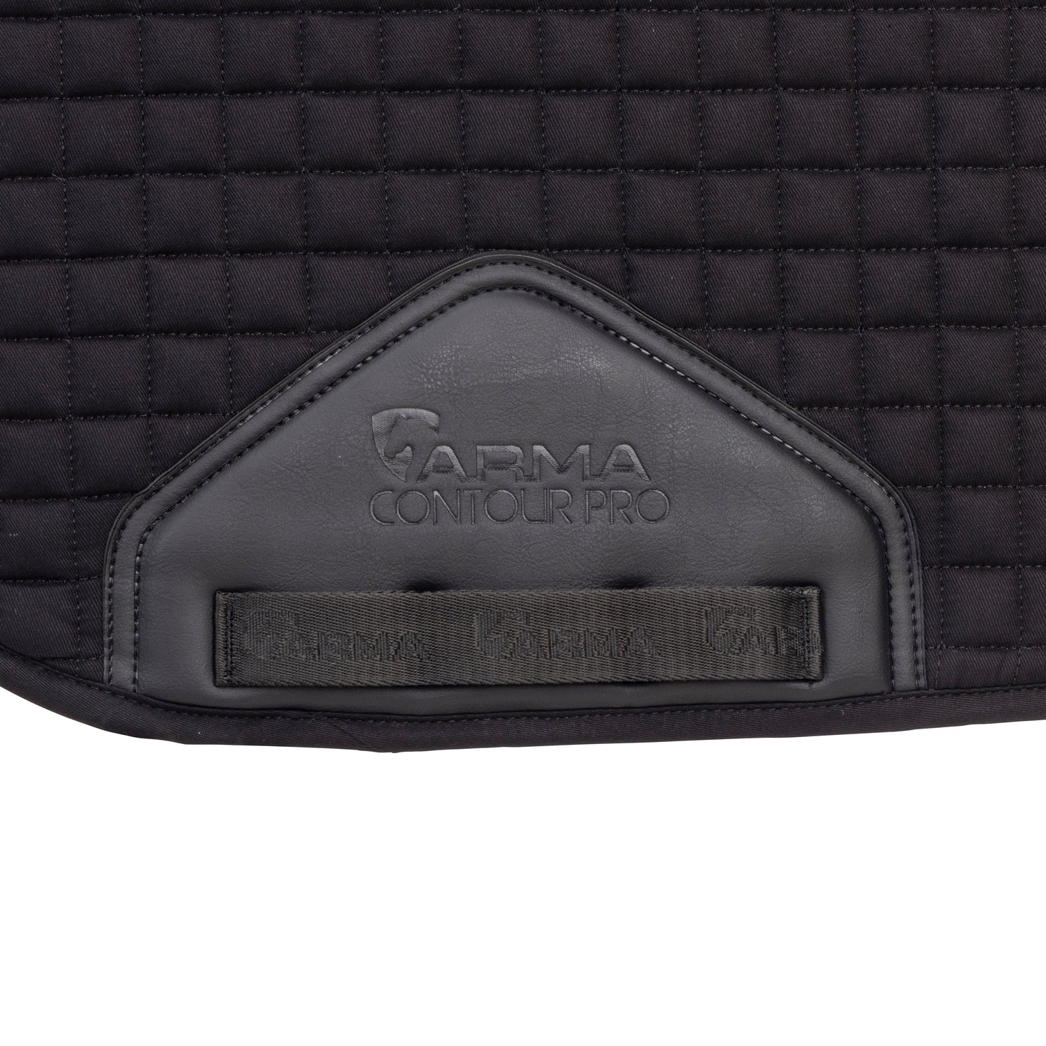 Shires ARMA Deluxe Cotton Saddlecloth #colour_black