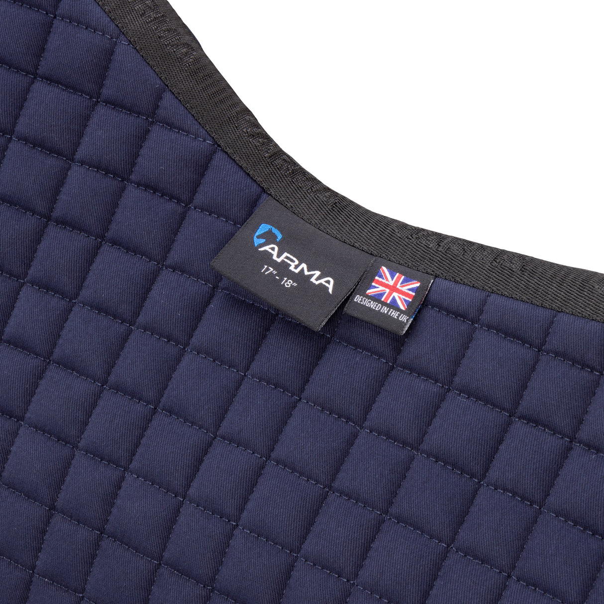Shires ARMA Deluxe Cotton Saddlecloth #colour_navy