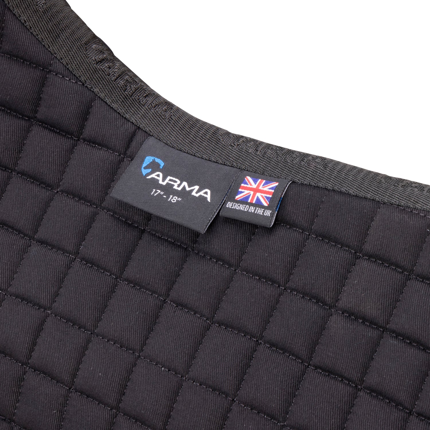 Shires ARMA Deluxe Cotton Dressage Saddlecloth #colour_black