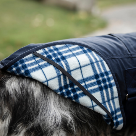 Horseware Ireland Newmarket Heritage Dog Coat #colour_navy-whitney-navy