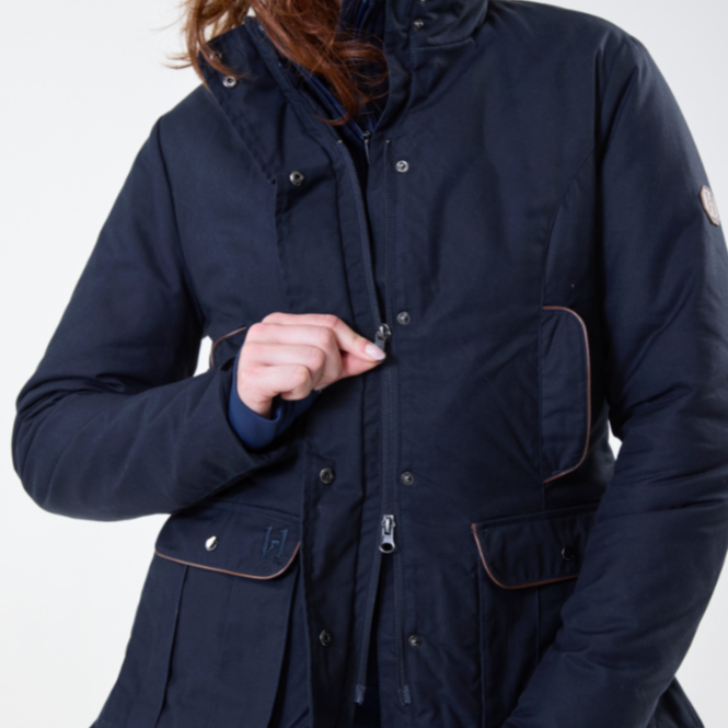 Horseware Ireland Newmarket Wax Jacket #colour_core-navy