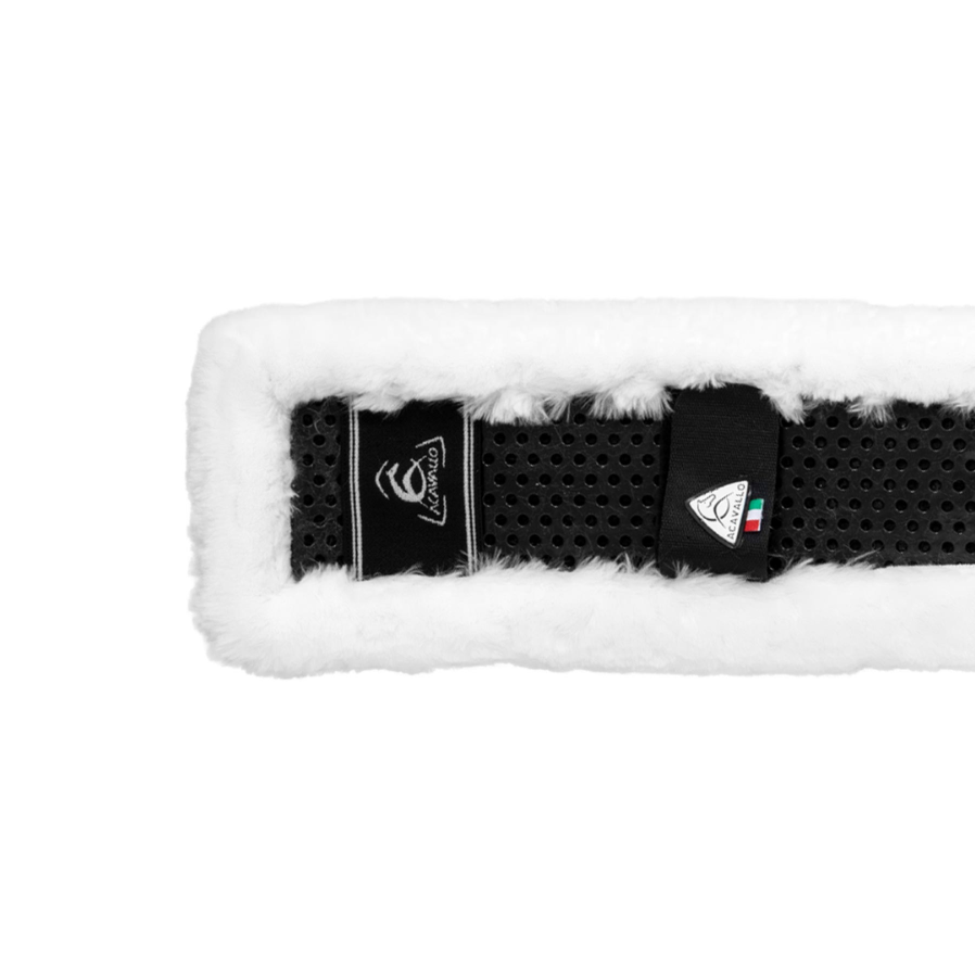 Acavallo Girth Sleeve Classic Gel Faux Sheepskin #colour_white