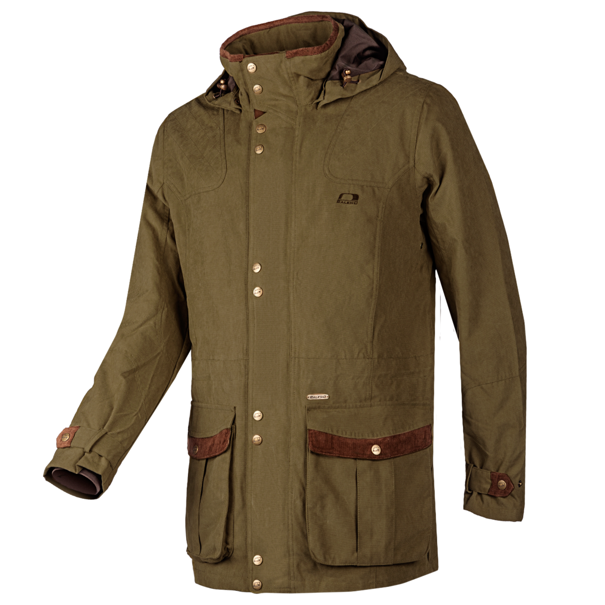 Baleno Oakwood Mens Durable Country Coat #colour_pine-green