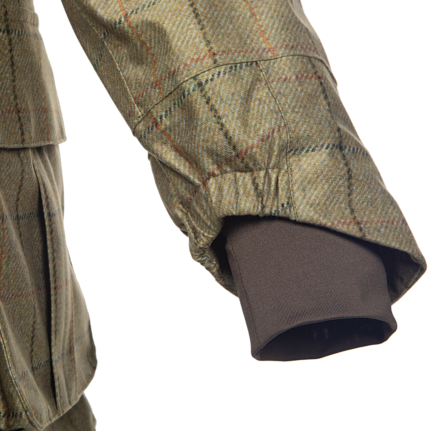 Baleno Moorland Mens Tweed Foldaway Jacket #colour_check-khaki