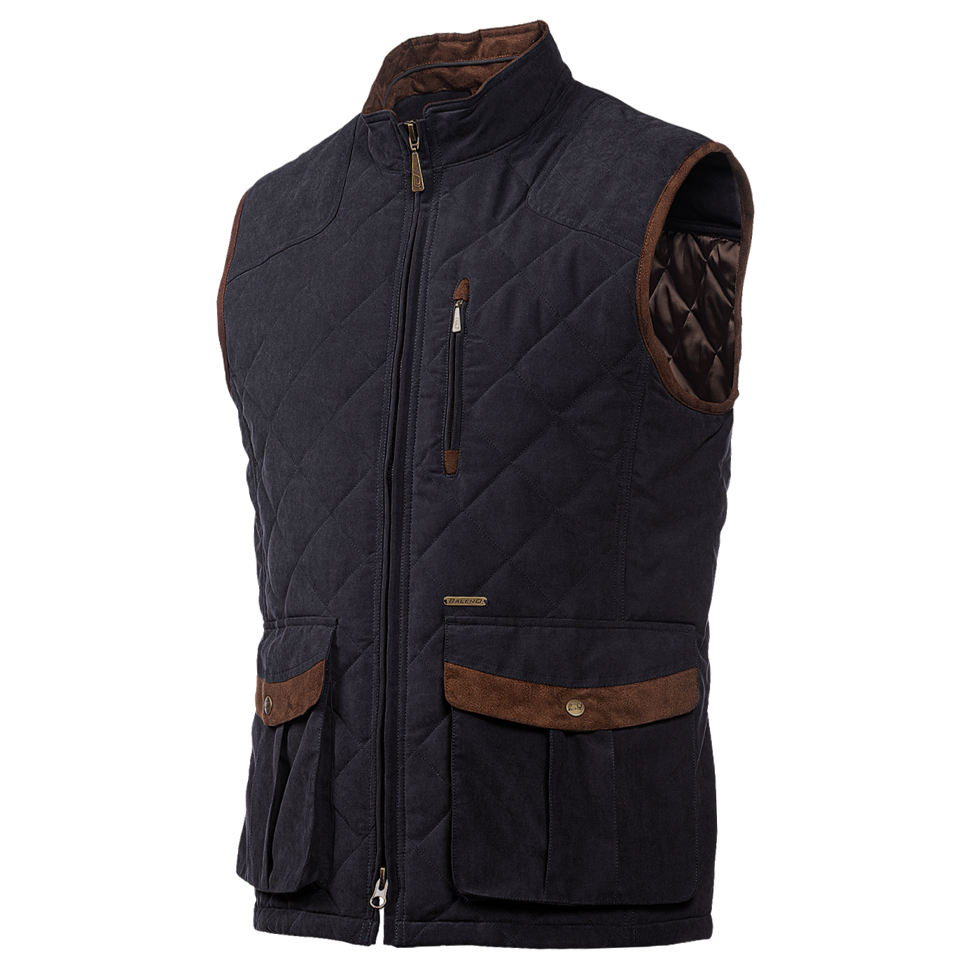 Baleno Thames Mens Stylish Quilted Bodywarmer #colour_navy-blue