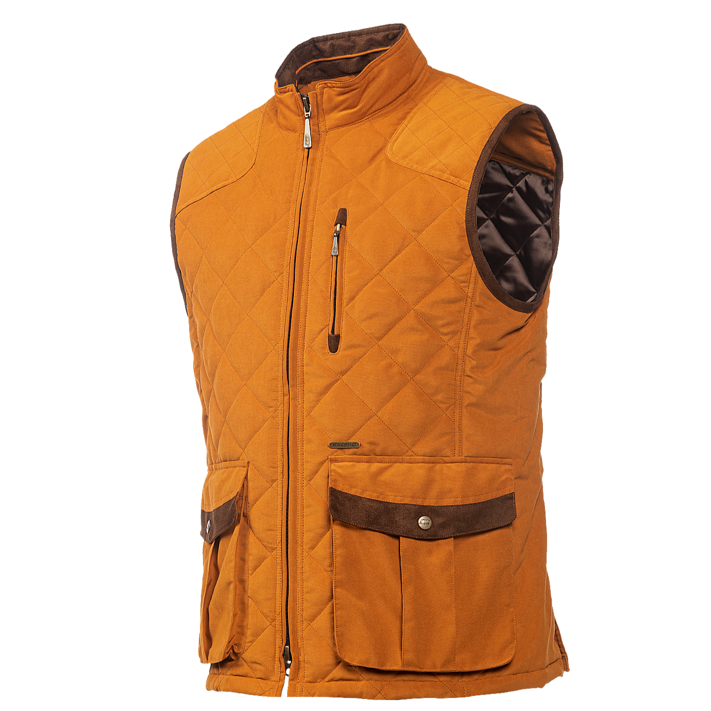 Baleno Thames Mens Stylish Quilted Bodywarmer #colour_caramel