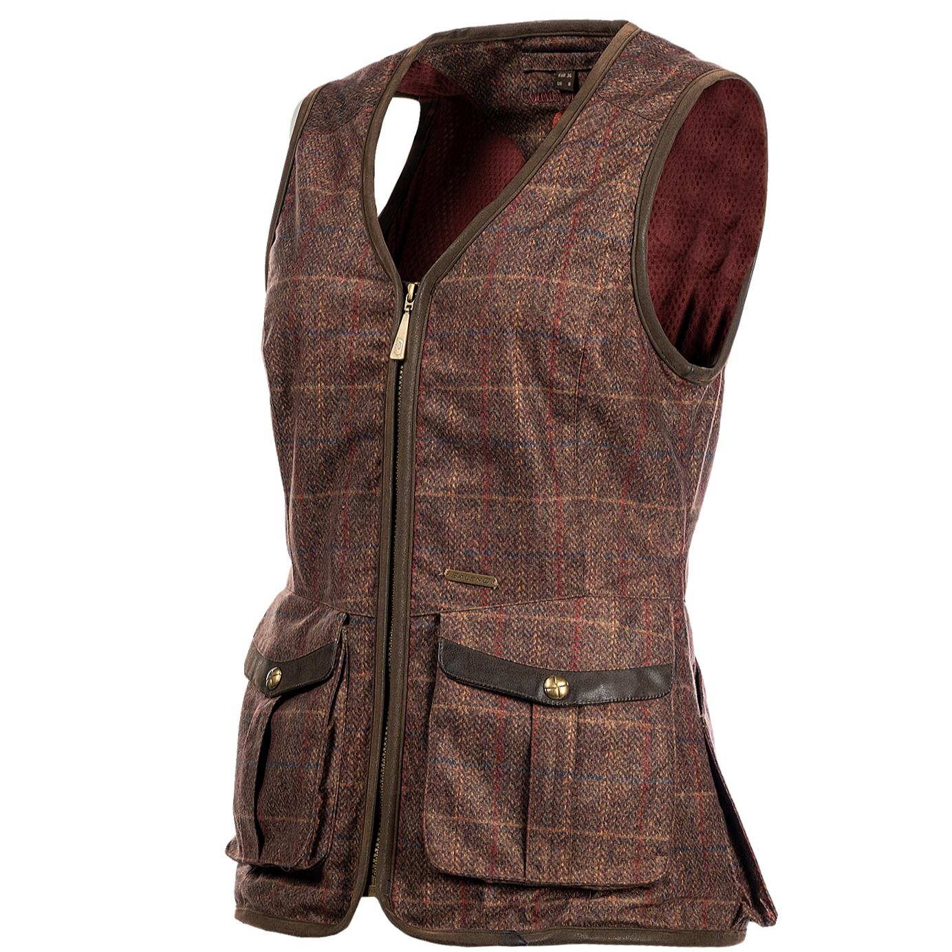 Baleno Kenwood Ladies Shooting Vest #colour_check-brown