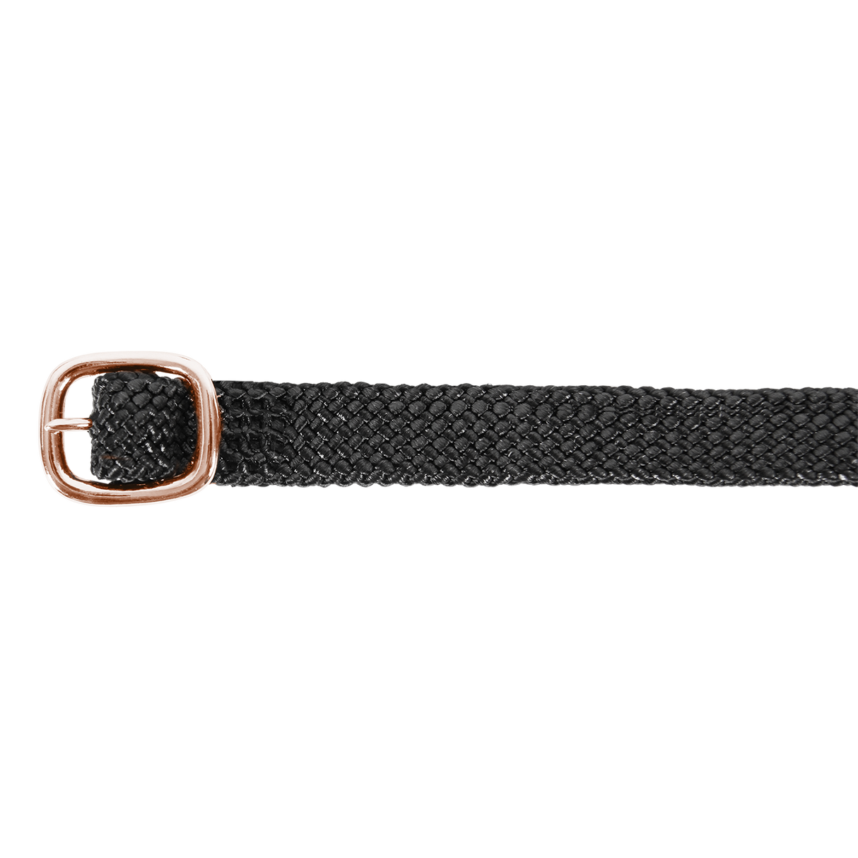Waldhausen Premium Nylon Spur Strap #colour_black-rose-gold
