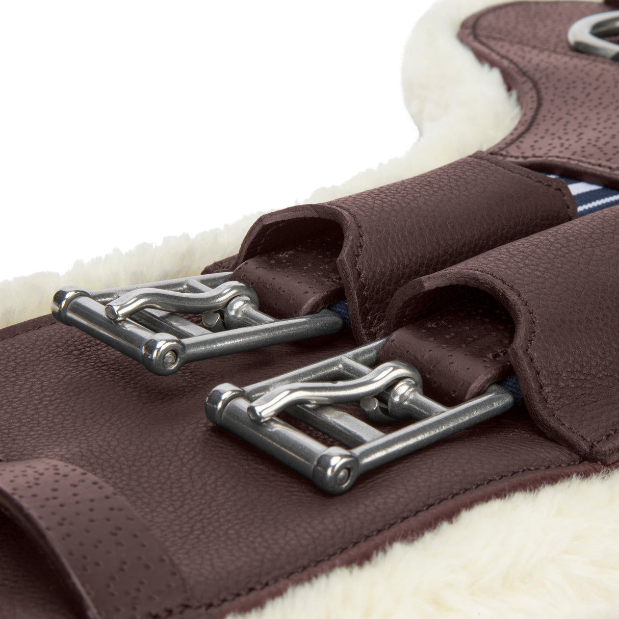 Shires Velociti Lusso Elite Short Stud Girth #colour_havana