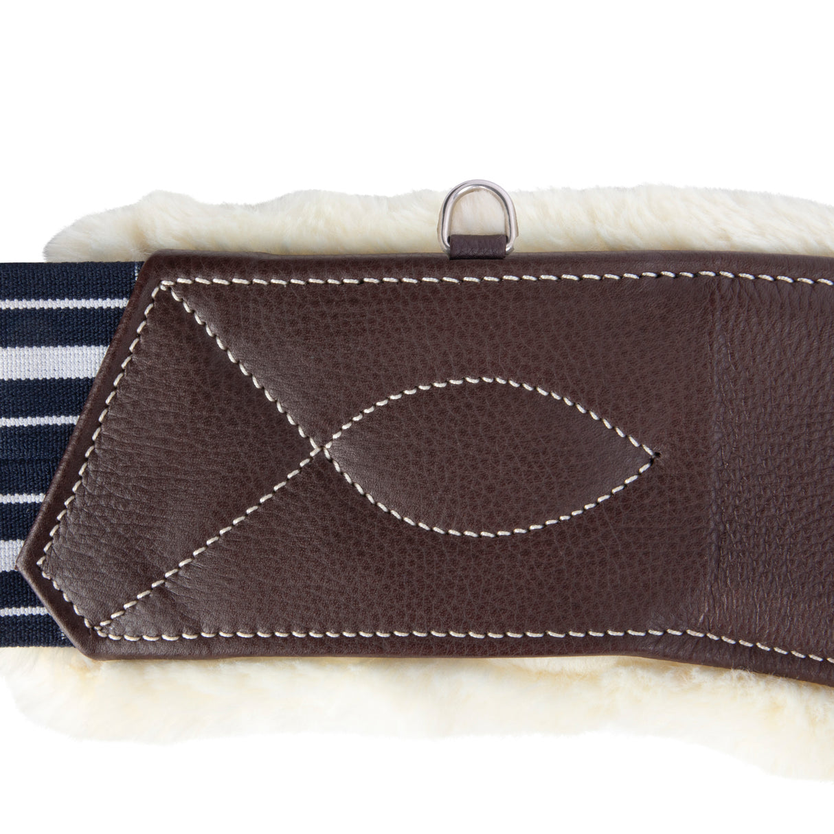 Shires Velociti Lusso Elite Stud Girth #colour_havana