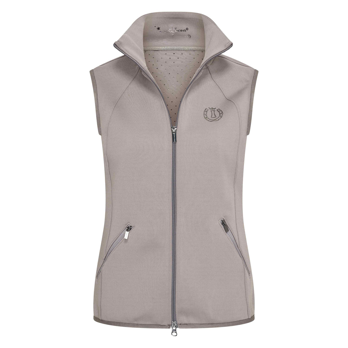 Imperial Riding Women's Sporty Air Tech Body Warmer #colour_charcoal