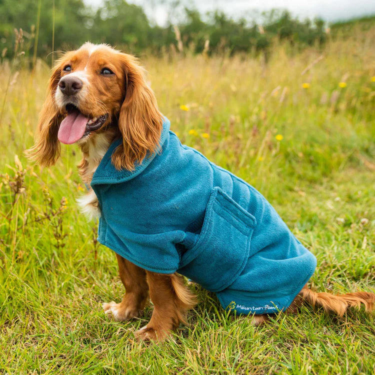 Mountain Paws Dog Robe #colour_blue