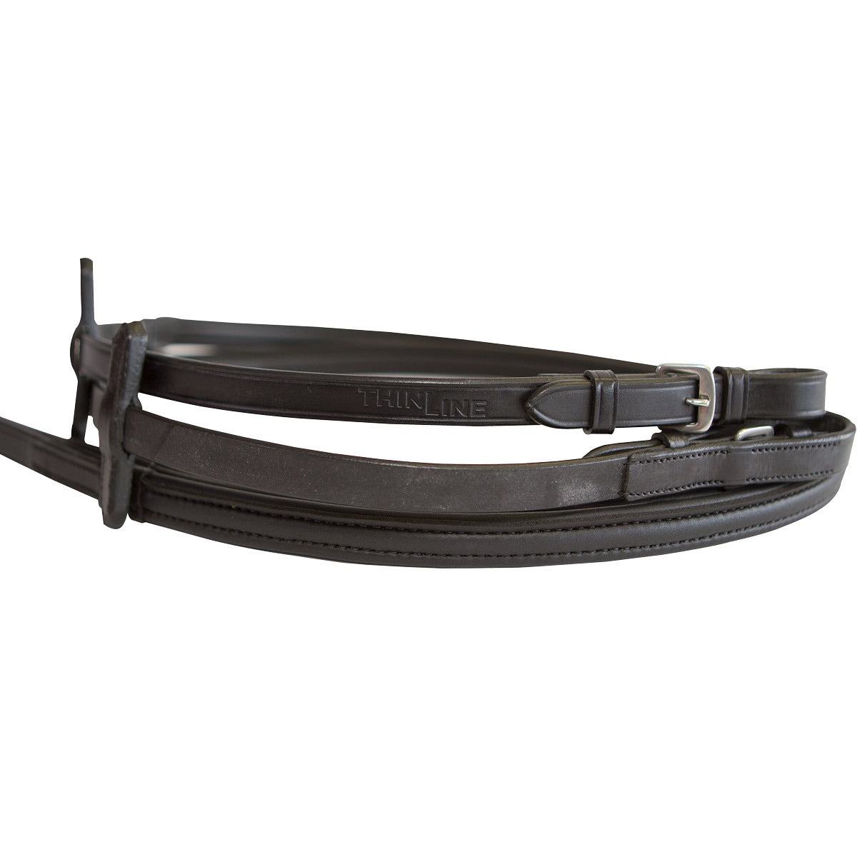 ThinLine English Non-Slip Grip Reins #colour_black