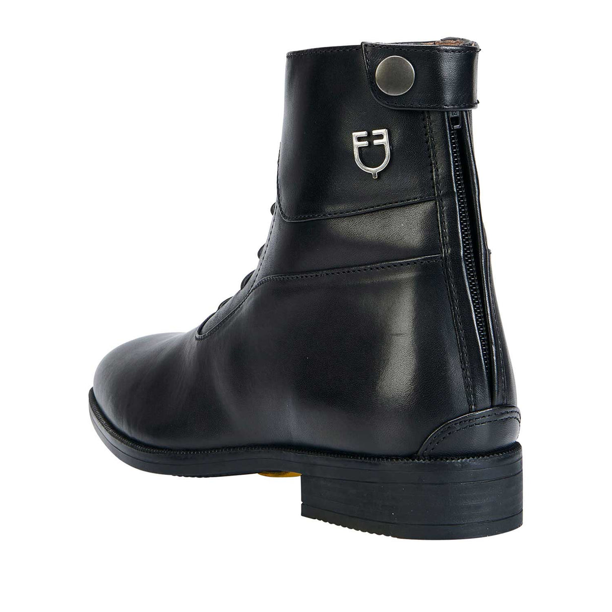 Equestro Unisex Ankle Boots With Laces #colour_black