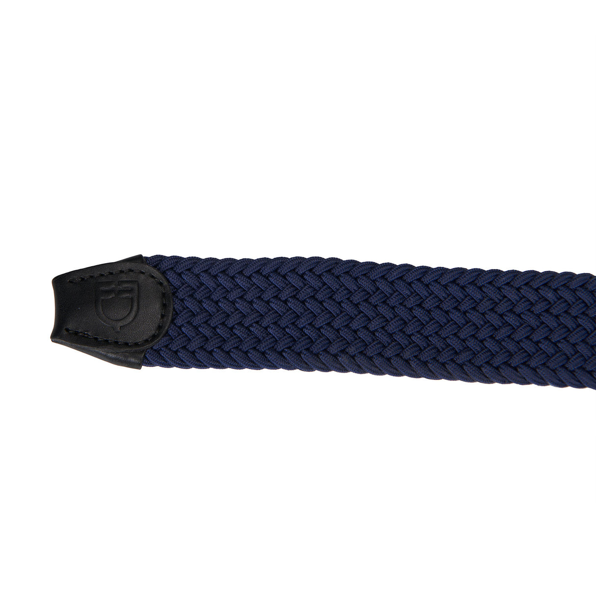 Equestro Elasticized Belt Crossed Pattern #colour_blue