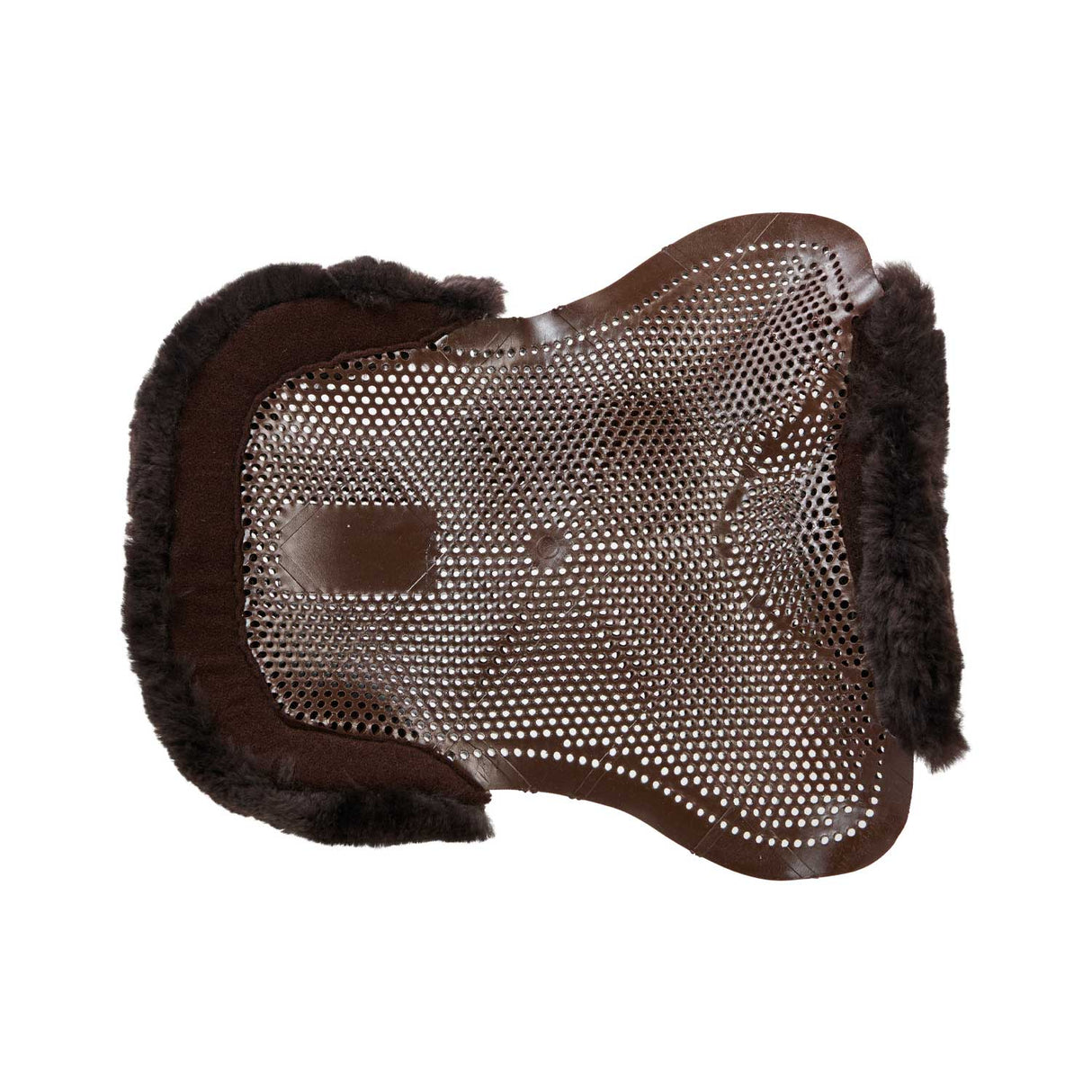 Acavallo Gel NS-S Classic-S 1/2 Cut-Out Flat Pony #colour_brown-brown