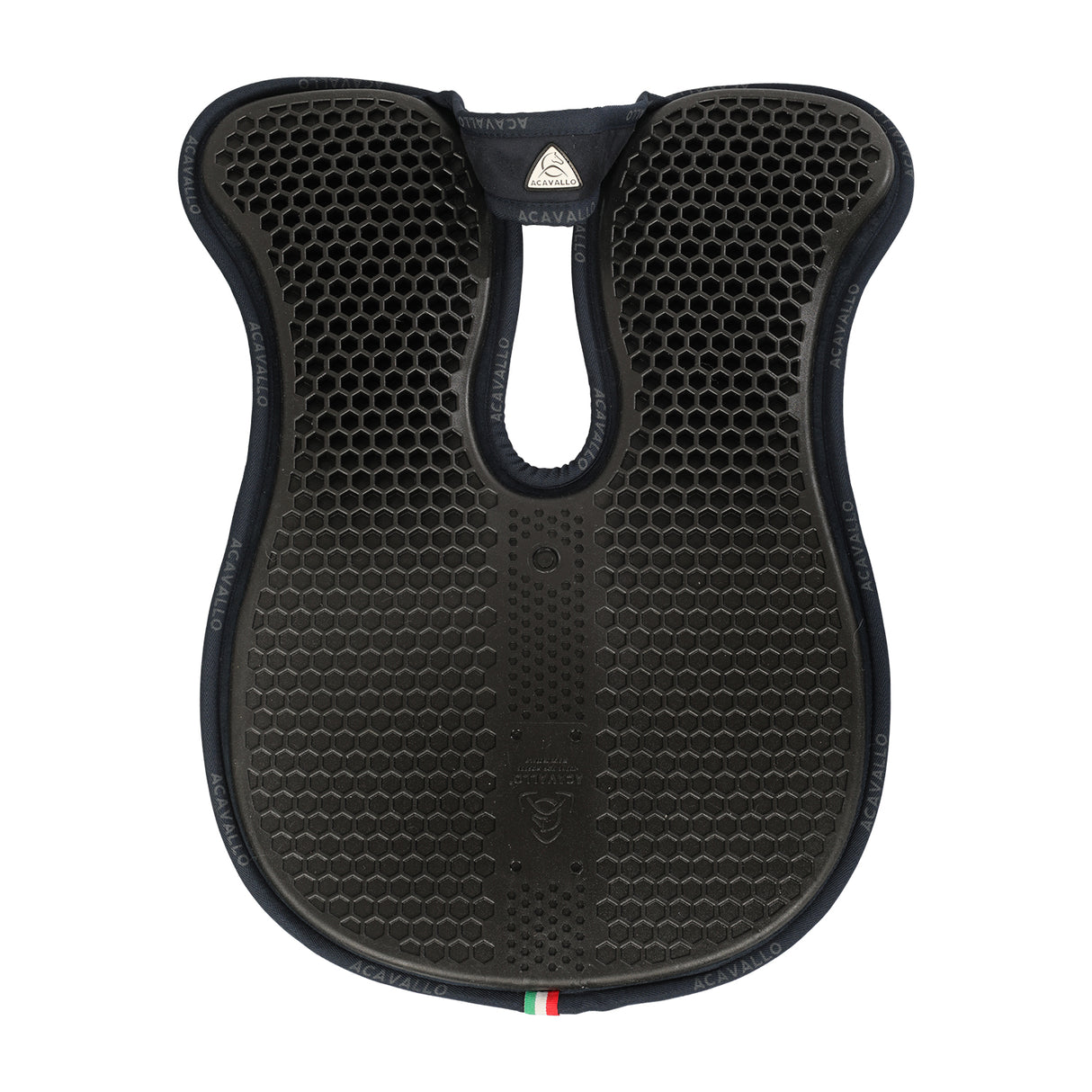 Acavallo Pad MF WFS Suede Hexagonal Gel Front Riser #colour_blue