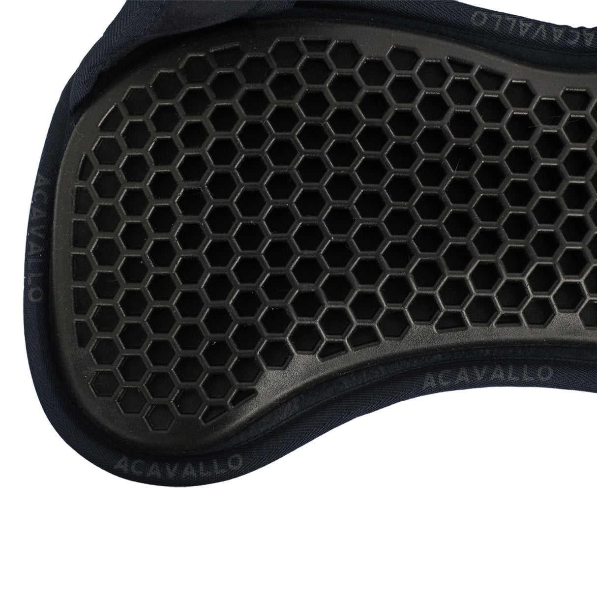 Acavallo Pad MF WFS Suede Hexagonal Gel Front Riser #colour_blue