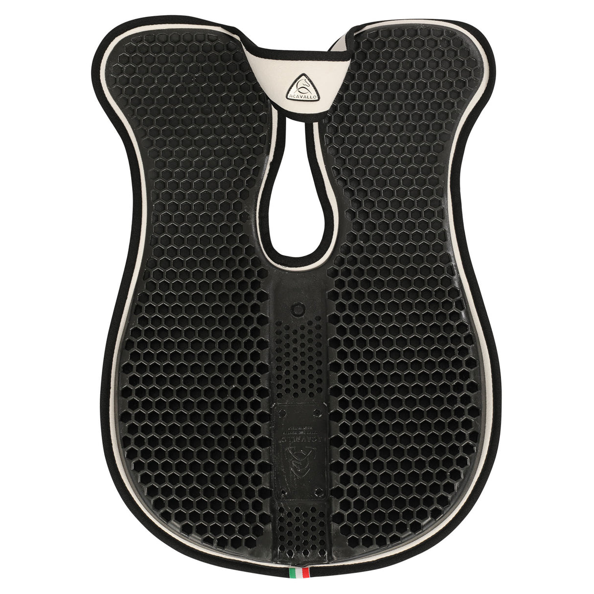 Acavallo Pad WFS Suede Hexagonal Gel Rear Riser #colour_white