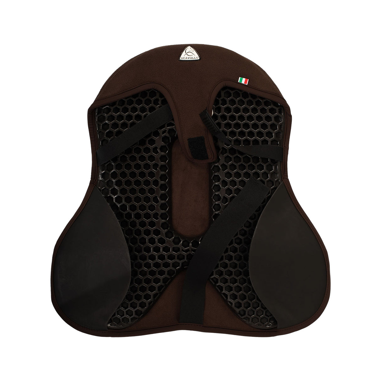 Acavallo Ortho-Pubis Seat Saver Dressage Classic Gel-In Dri-Lex 20mm #colour_brown