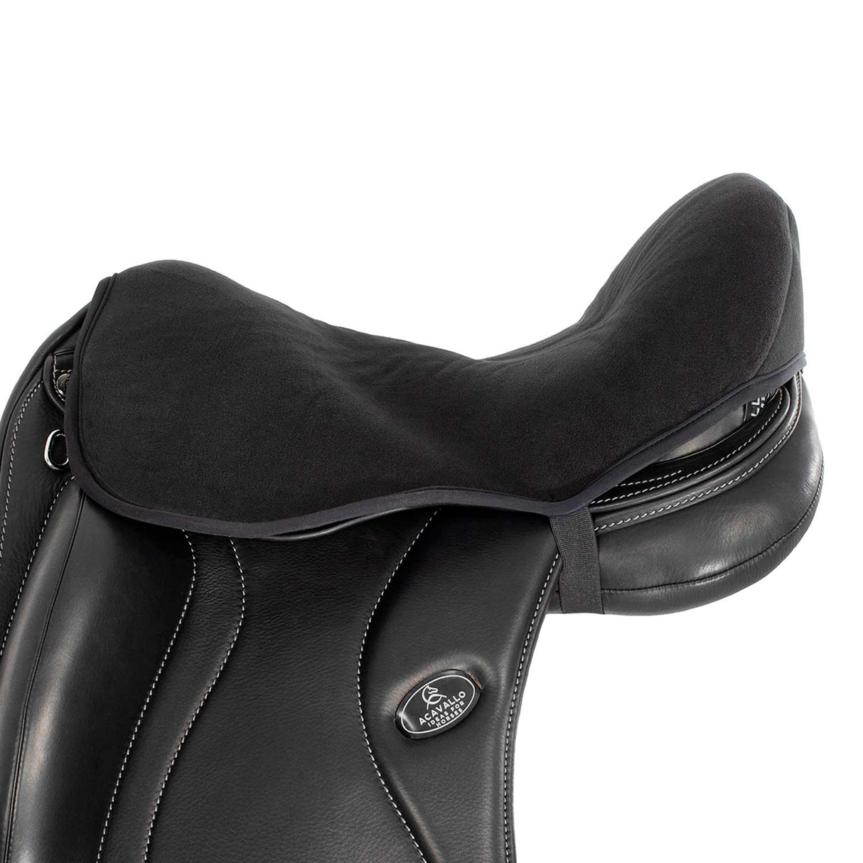 Acavallo Standard Seat Saver Dressage Air Plus Gel-In Dri-Lex 10mm #colour_black