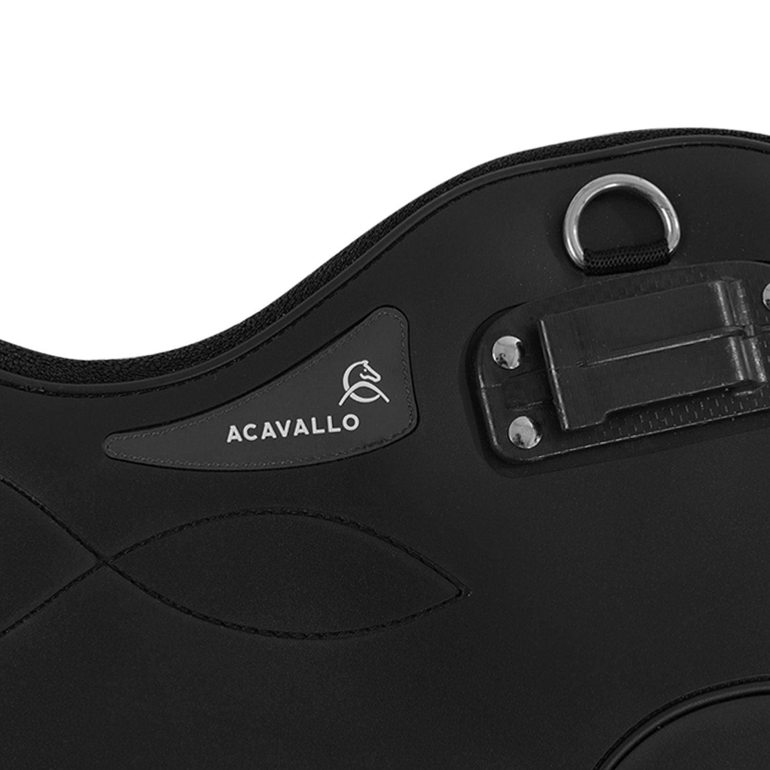 Acavallo All Purpose Short Girth Classic Gel PVC #colour_black