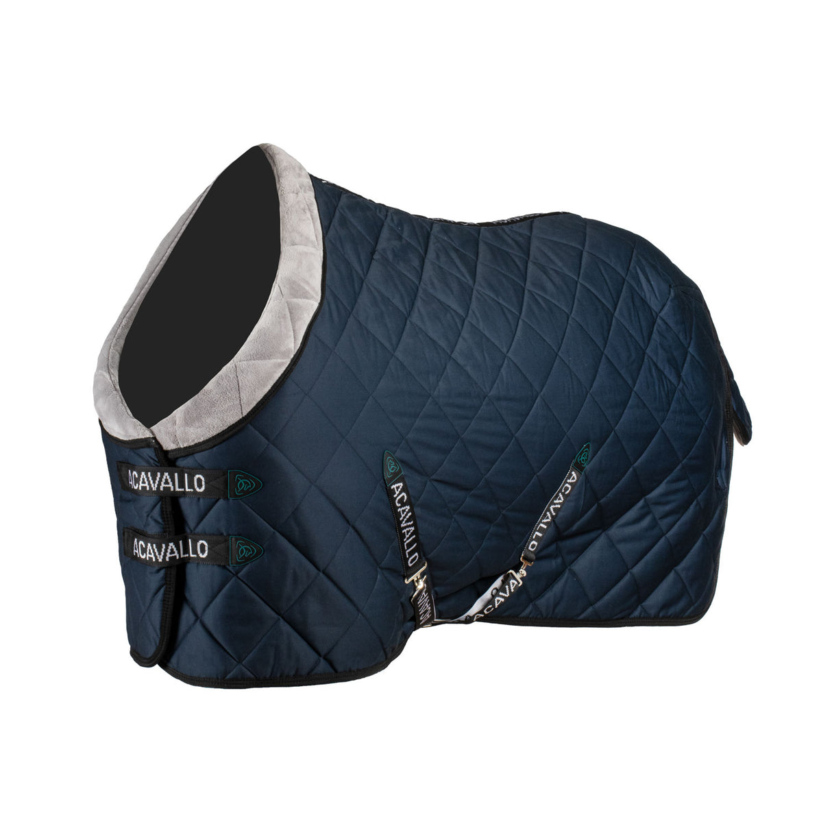 Acavallo Quilted Stable Rug 200G #colour_blue
