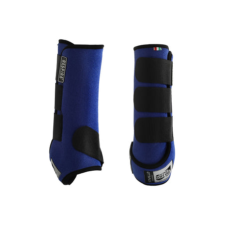 Acavallo Respira Newprene Back Boots Gel Lined #colour_blue