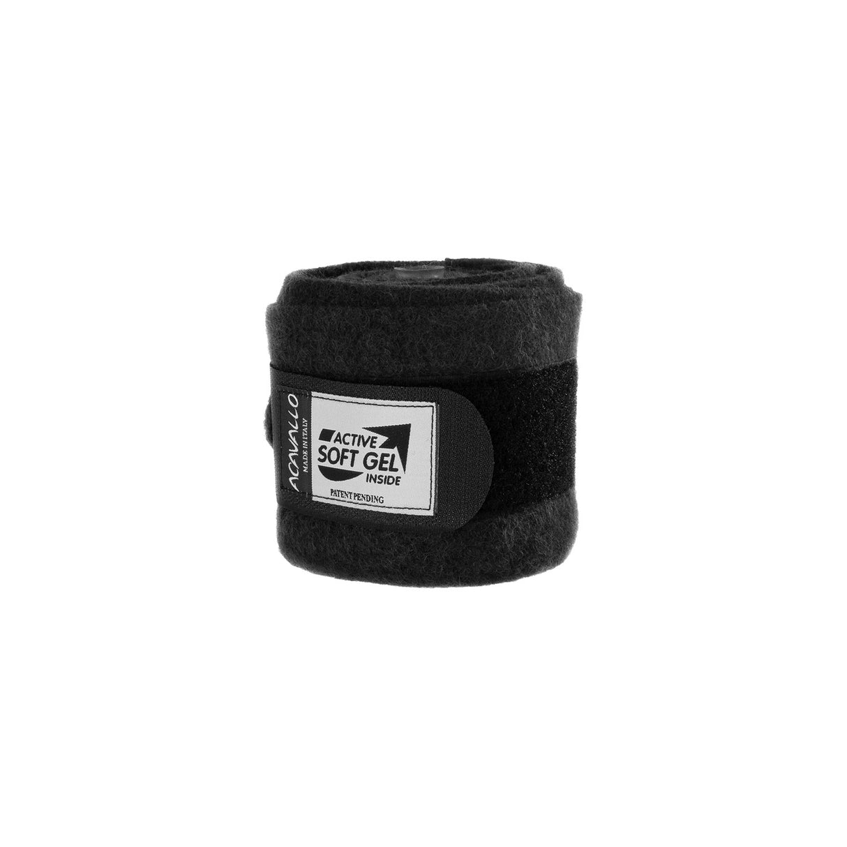 Acavallo Virgin Wool Bandages Classic Gel #colour_black