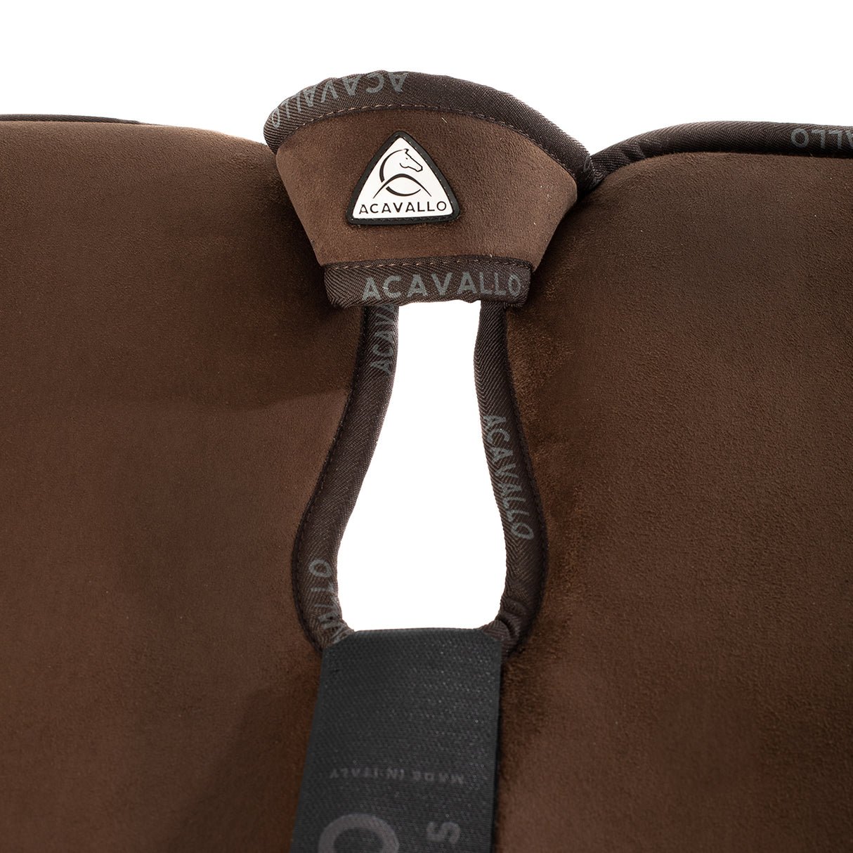 Acavallo Piuma Pad WFS Pocket Suede Front Riser #colour_brown